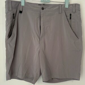 Men's Classic Gray Flat Front Shorts